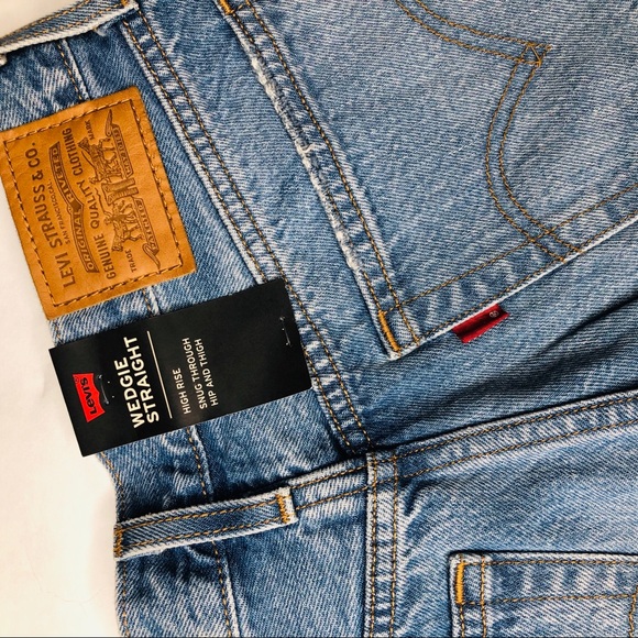 LEVIS wedgie straight high rise jeans - Picture 7 of 12